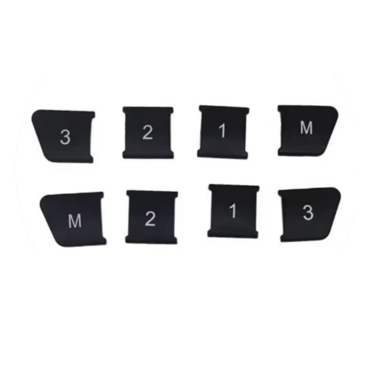 Mercedes Seat Memory Button Covers – Black Plastic Replacement