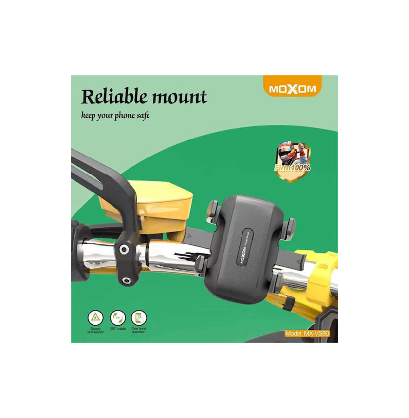 MOXOM Universal Motorcycle & Bicycle Phone Mount Holder