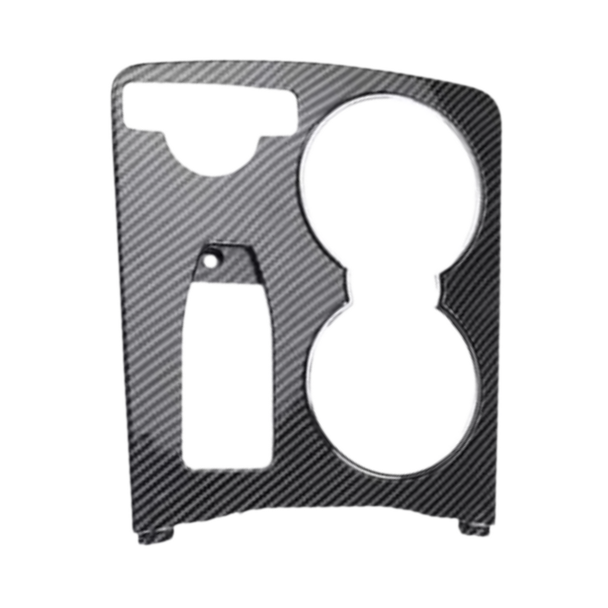 Mercedes W204 Cupholder Cover Replacement – Black / Carbon Finish (Not Sticker)