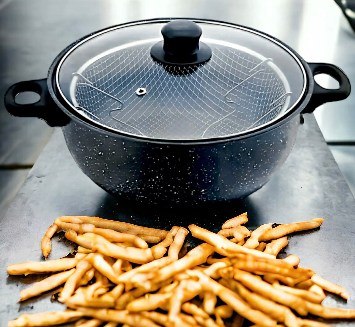 Frying Pot With Basket
