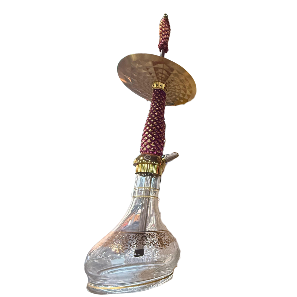 Royal Cobra Hookah – Burgundy Gold Edition
