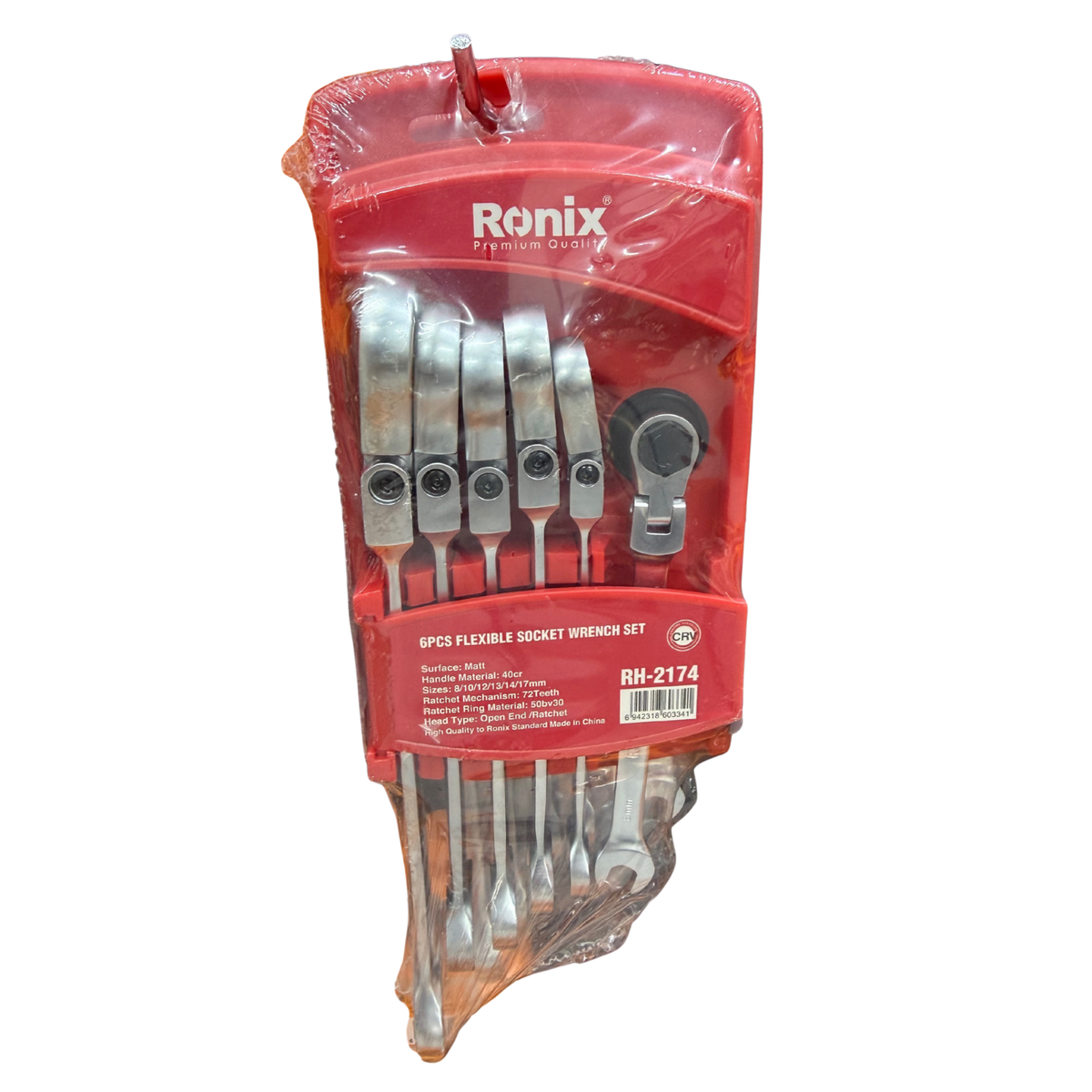 Ronix 6-Piece Flexible Socket Wrench Set