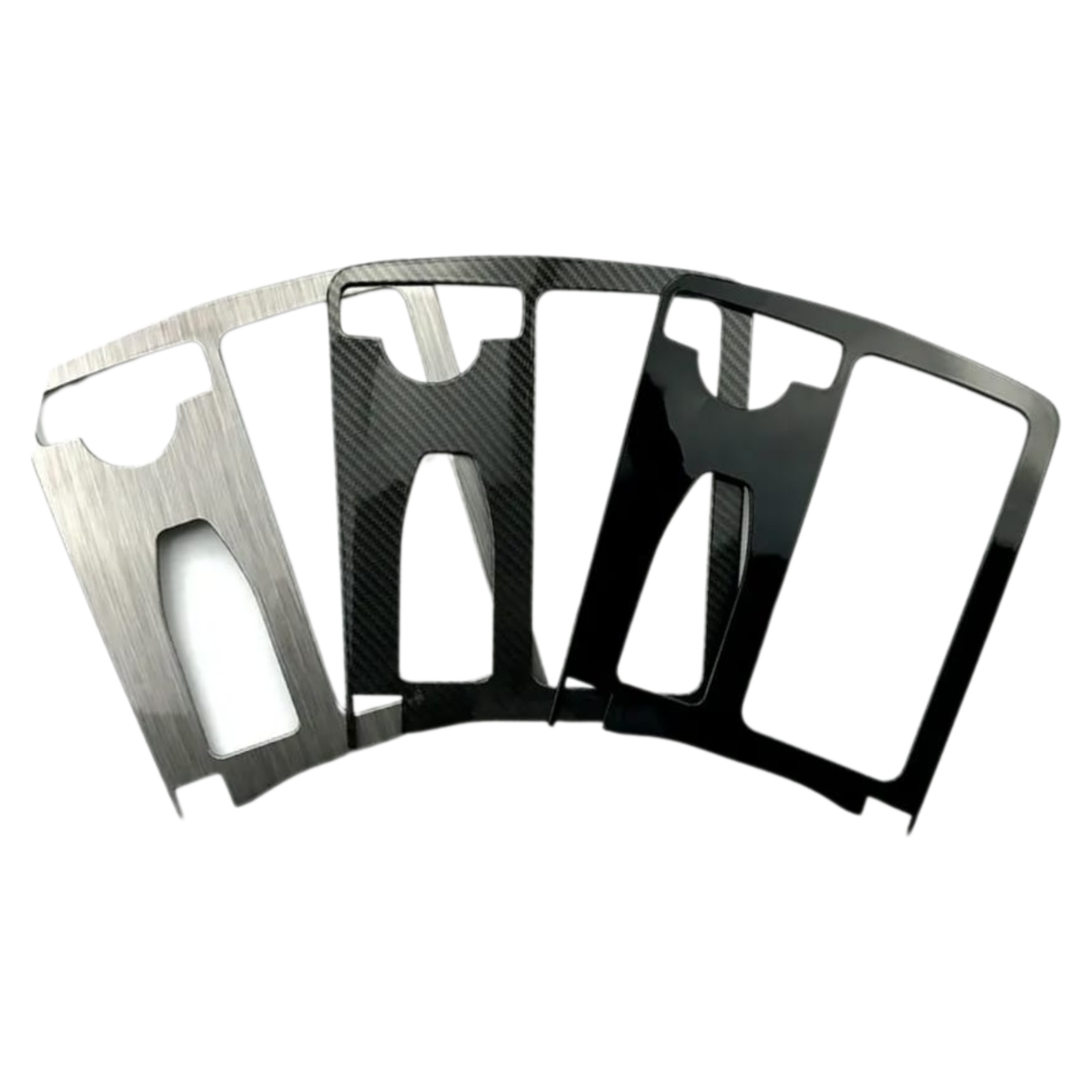Mercedes W204 Cupholder Cover – Silver, Black, or Carbon Finish