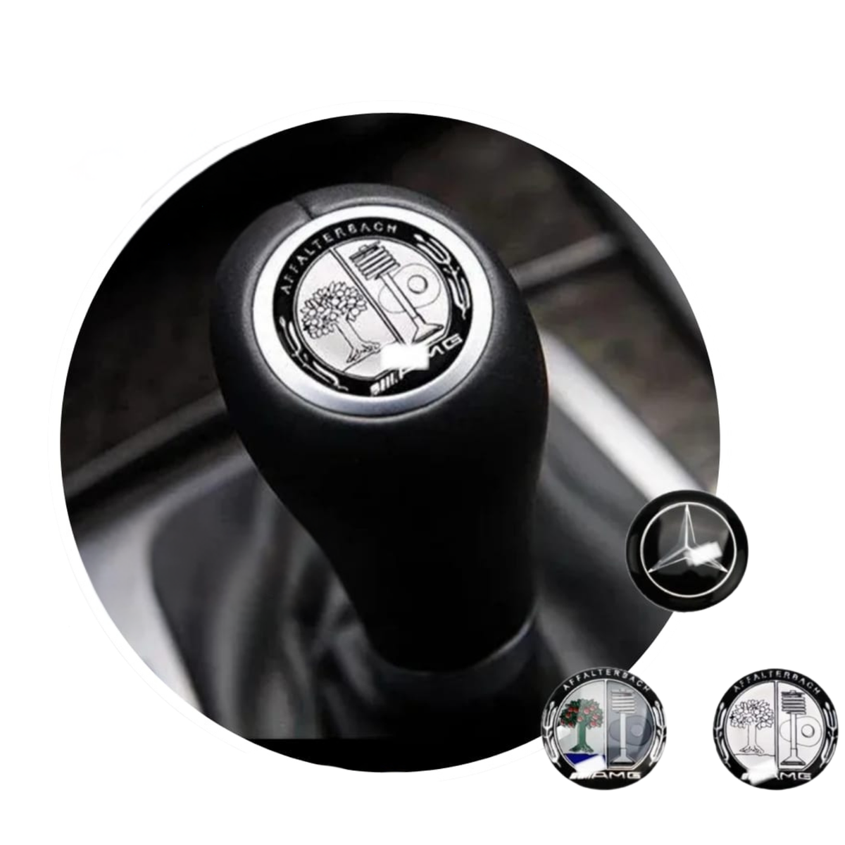 Mercedes W204/W212 Gear Knob Emblem Cover