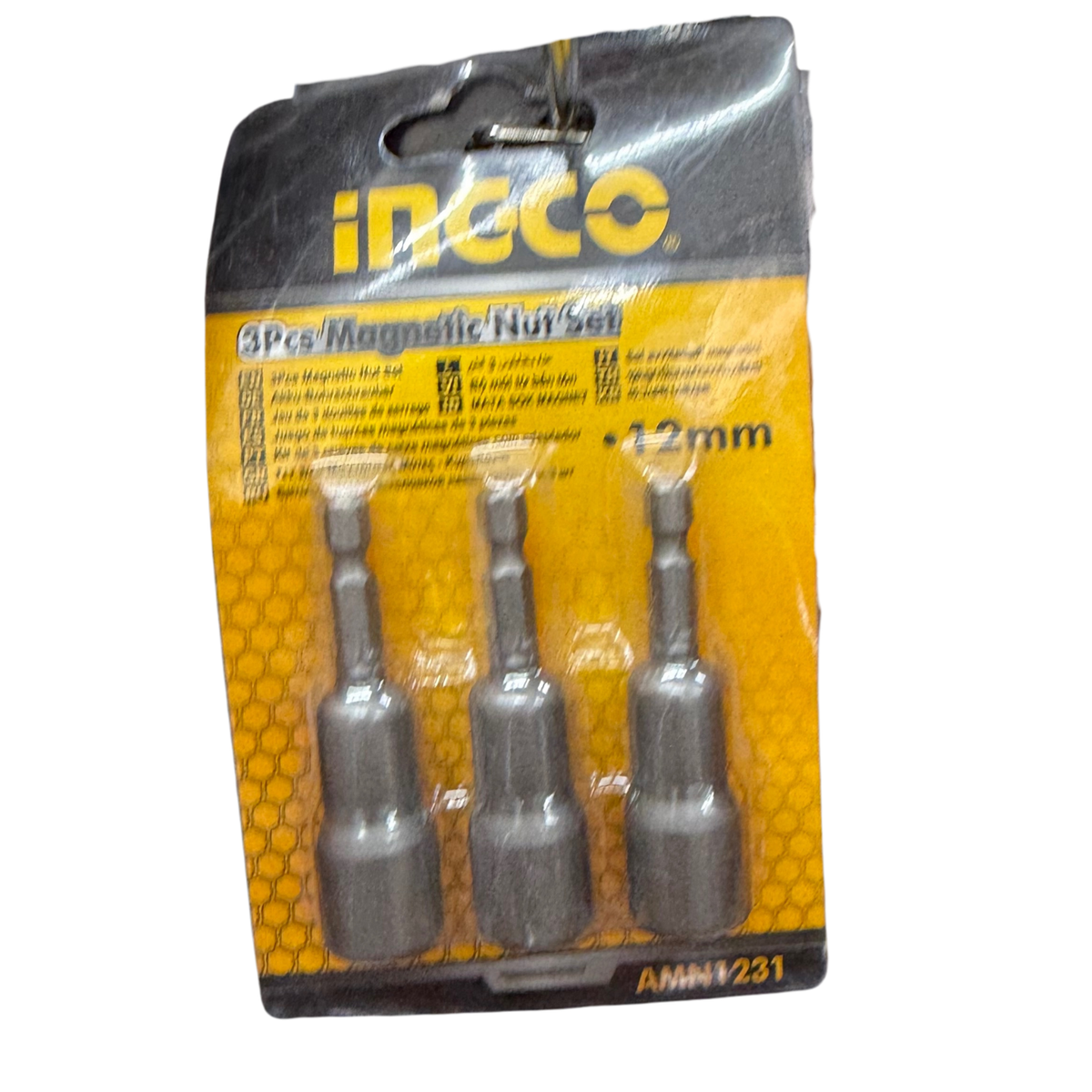 INGCO 3-Piece Magnetic Nut Setter Set – 12mm