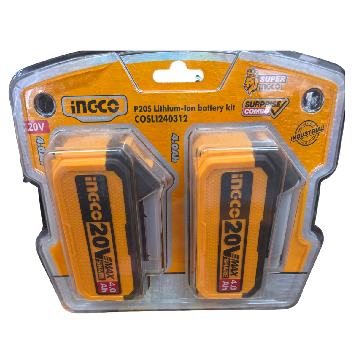 INGCO 20V Lithium-Ion Battery Kit