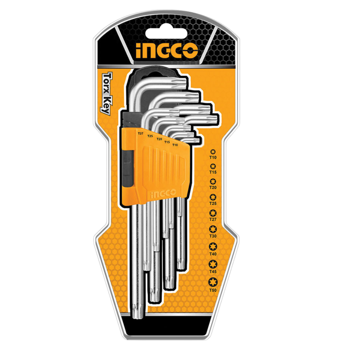 INGCO HHK13092 – 9 Pcs Torx Key Set