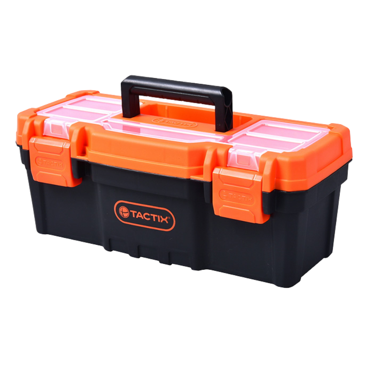 TACTIX Plastic Tool Box – 13" x 6" x 5 1/8"