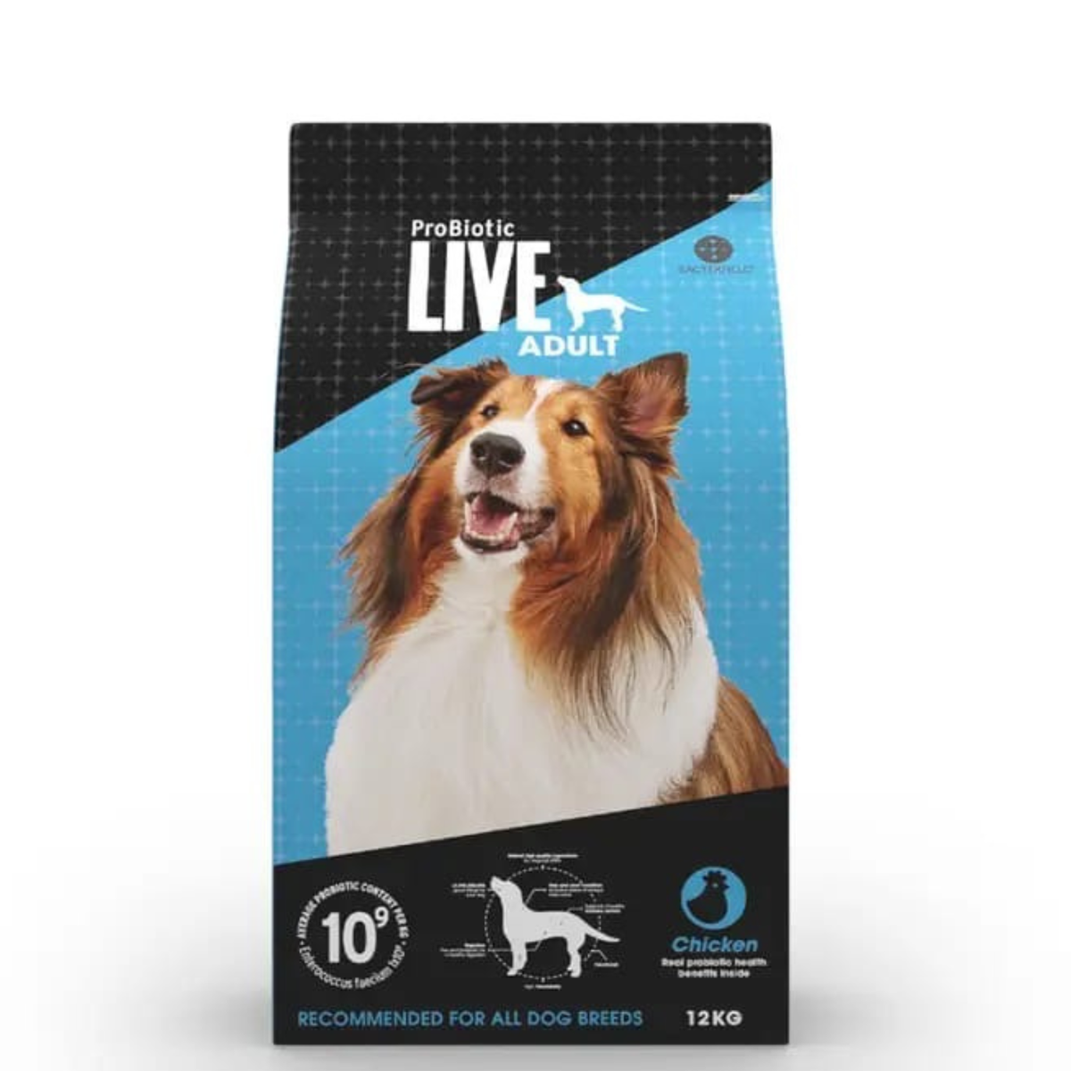 LIVE ProBiotic Adult Dog Food Chicken (12kg)
