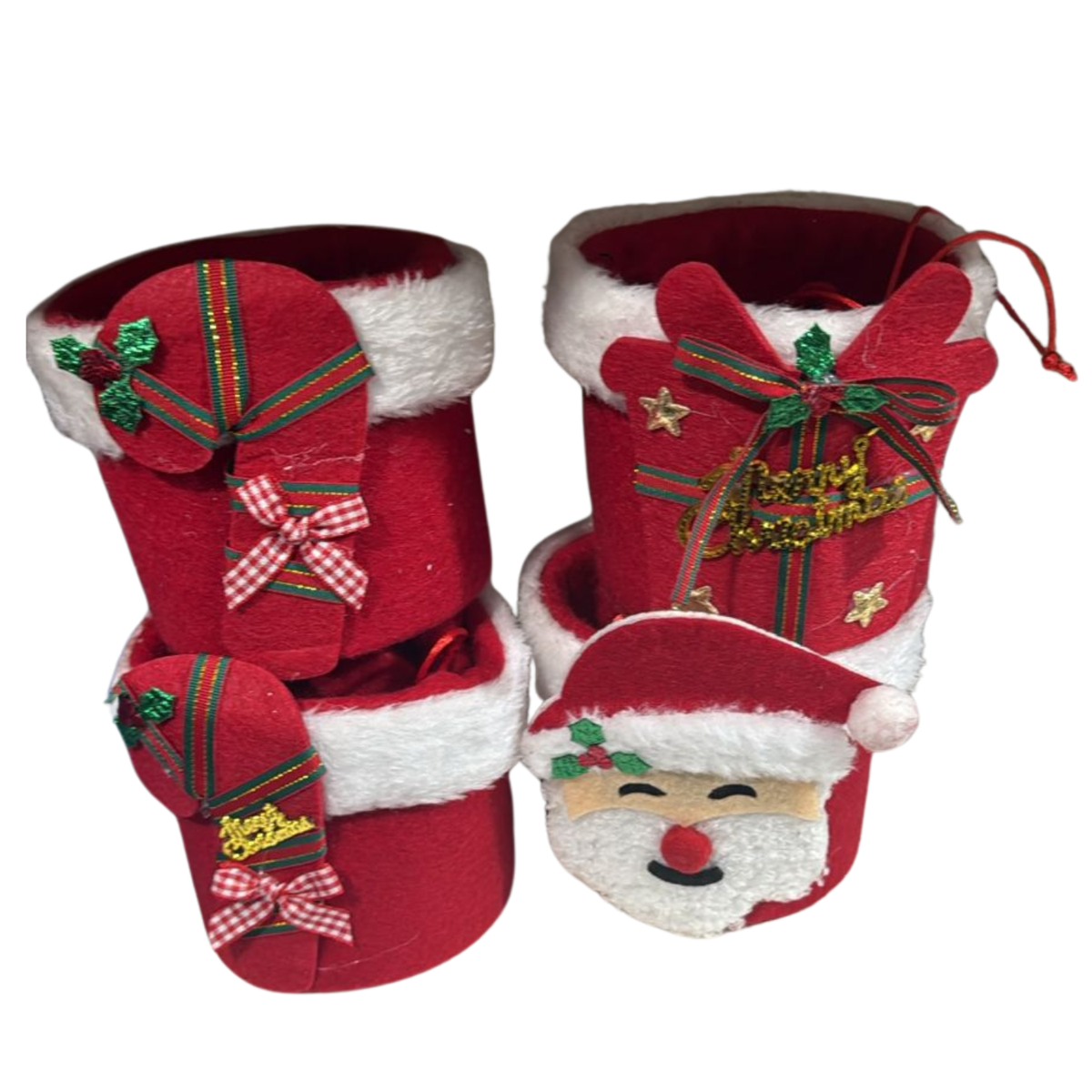 Christmas Felt Gift Buckets – Santa & Holiday Character Design