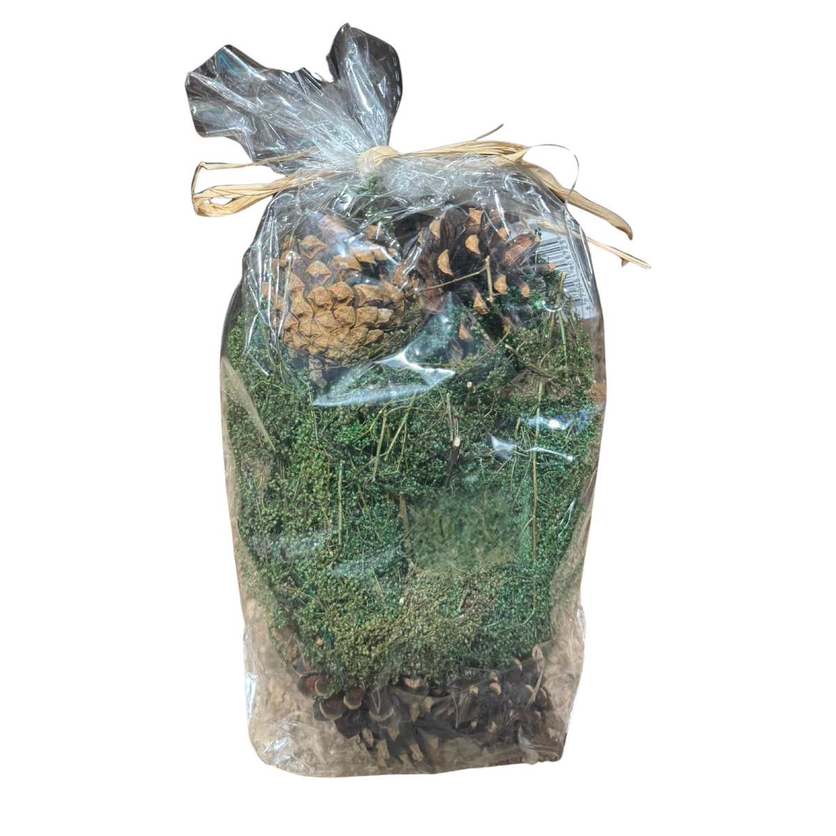 Natural Pine Cone & Moss Decorative Filler – Rustic Holiday Craft Mix