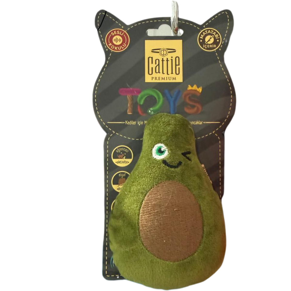 Cattie Premium Cat Toy – Avocado Plush