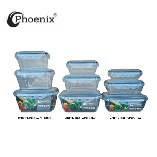 Phoenix Airtight Food Storage Containers – Multi-Size Set