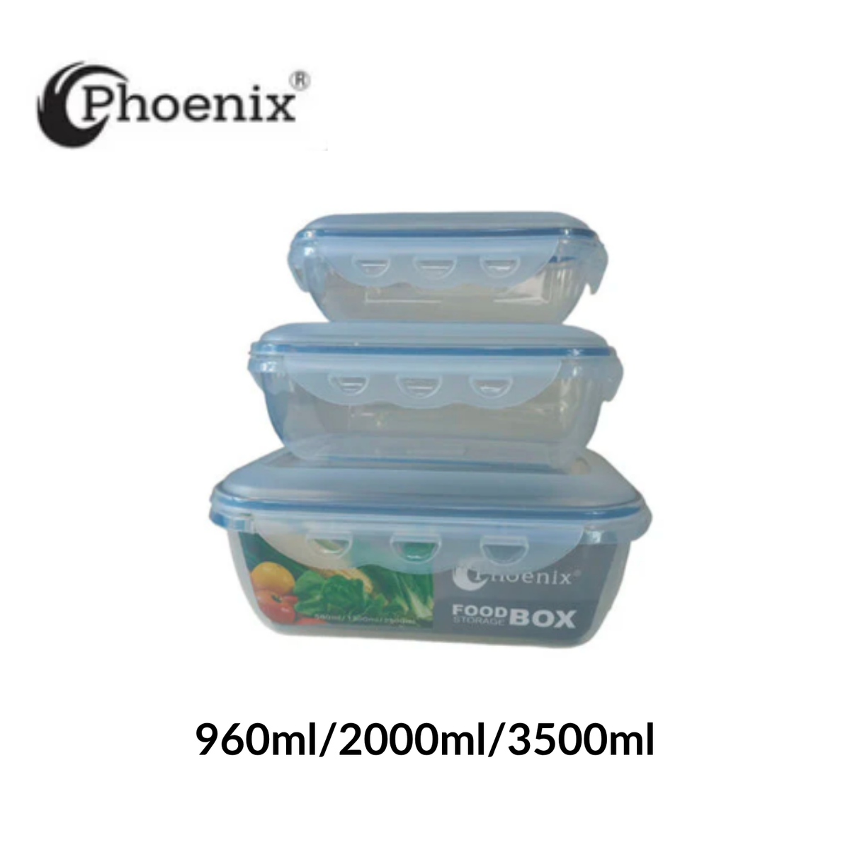 Phoenix Airtight Food Storage Containers – Multi-Size Set