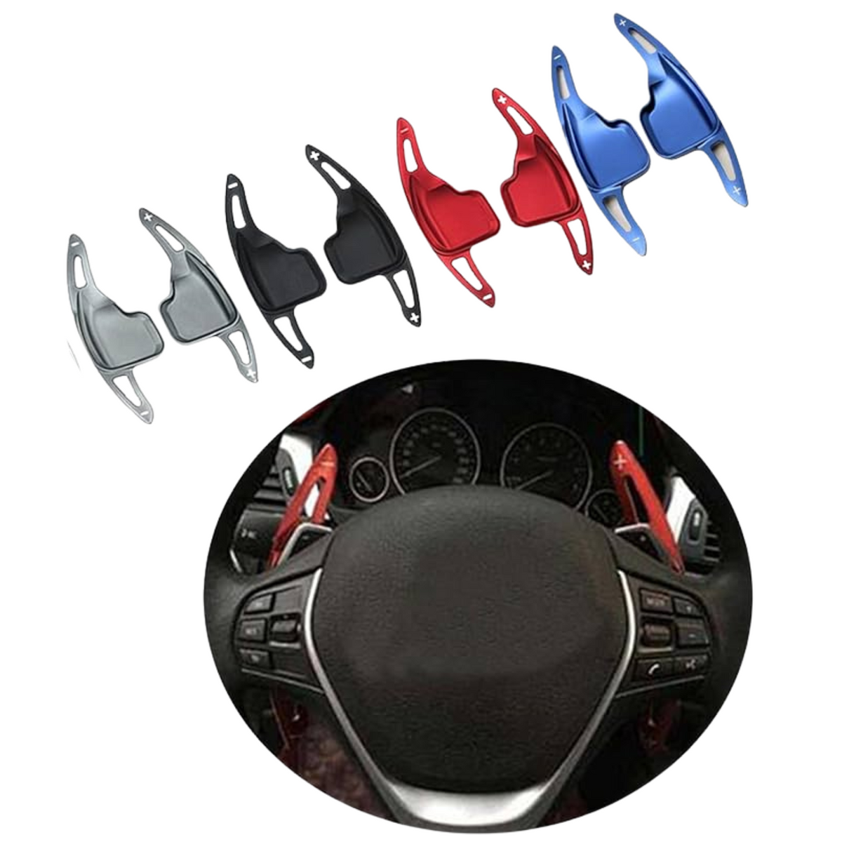 BMW E-Series Aluminum Paddle Shifter Extensions