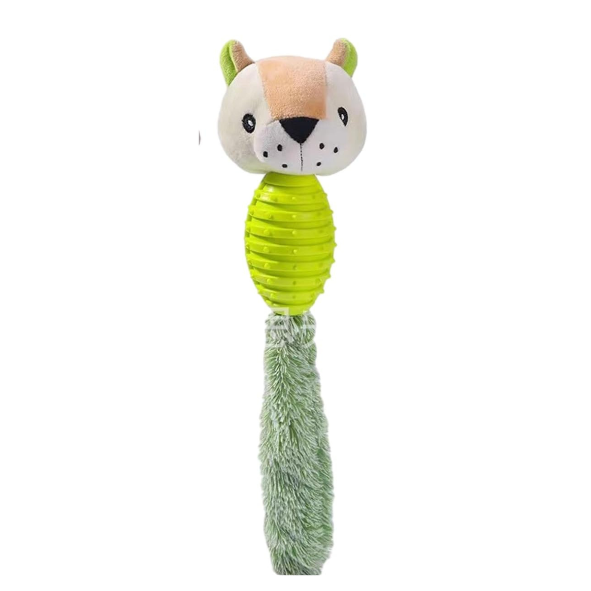 Plush & Rubber Animal Chew Toy