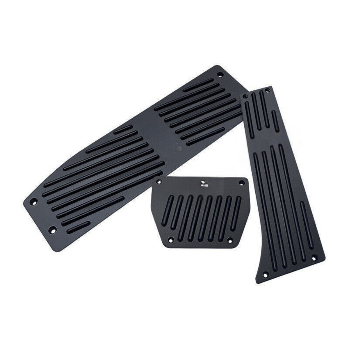 BMW Pedal Cover Set – Automatic Black Aluminum with Screws