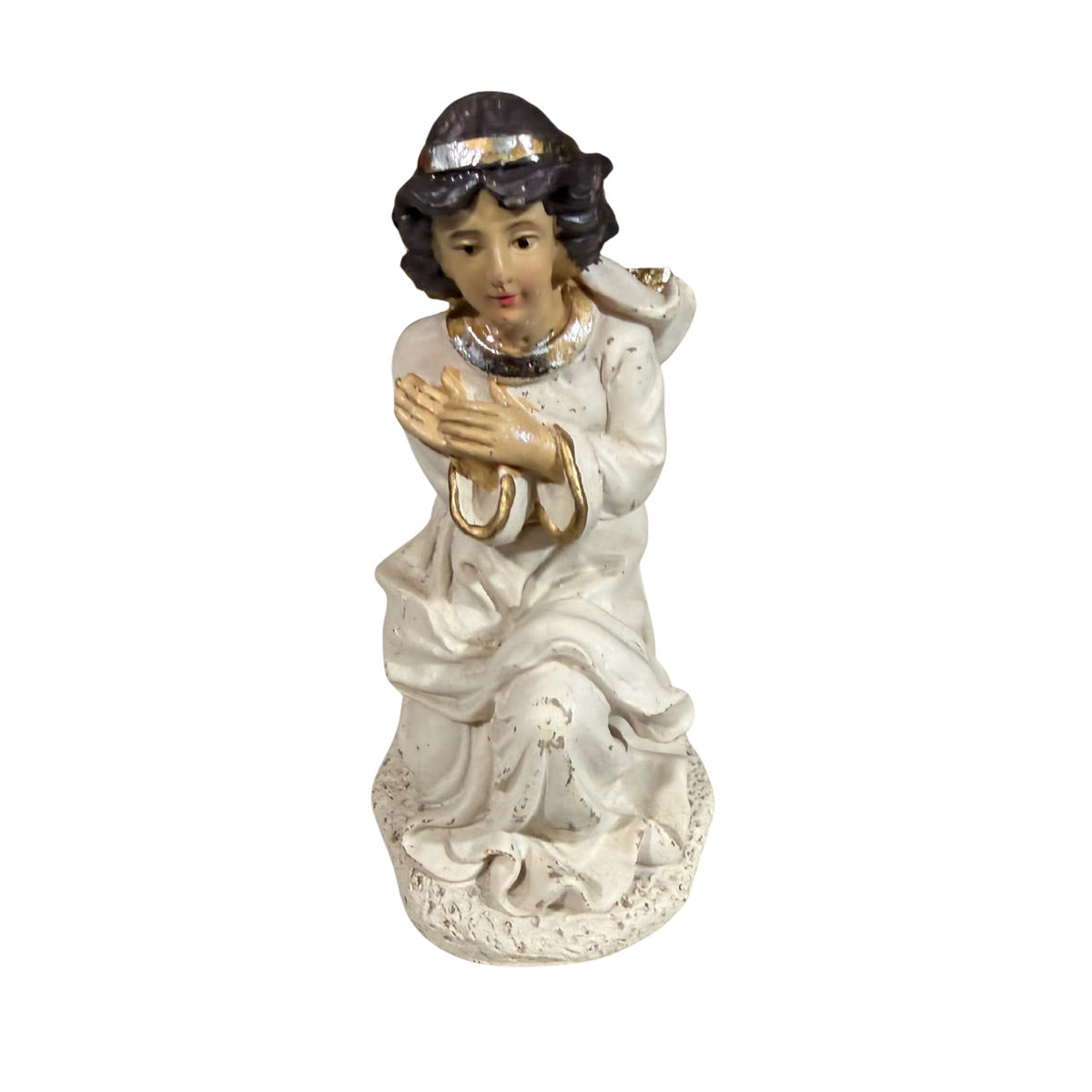 11-Piece White & Gold Nativity Set
