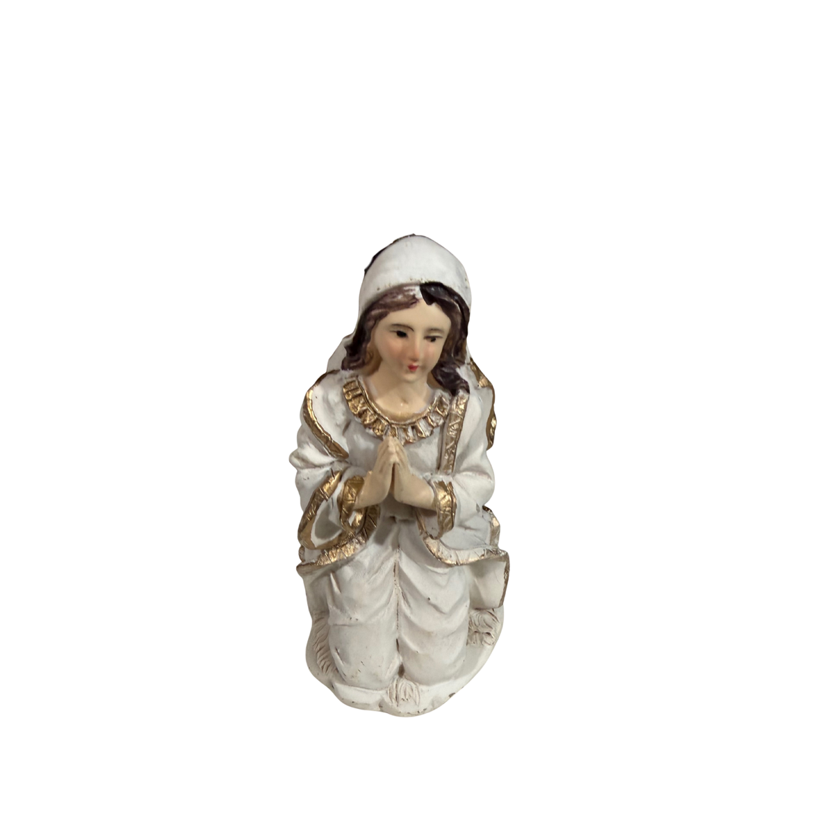 11-Piece White & Gold Nativity Set