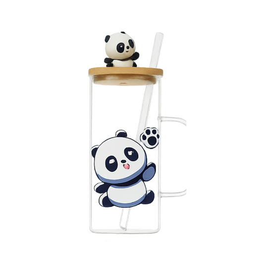 Cup glass with lid