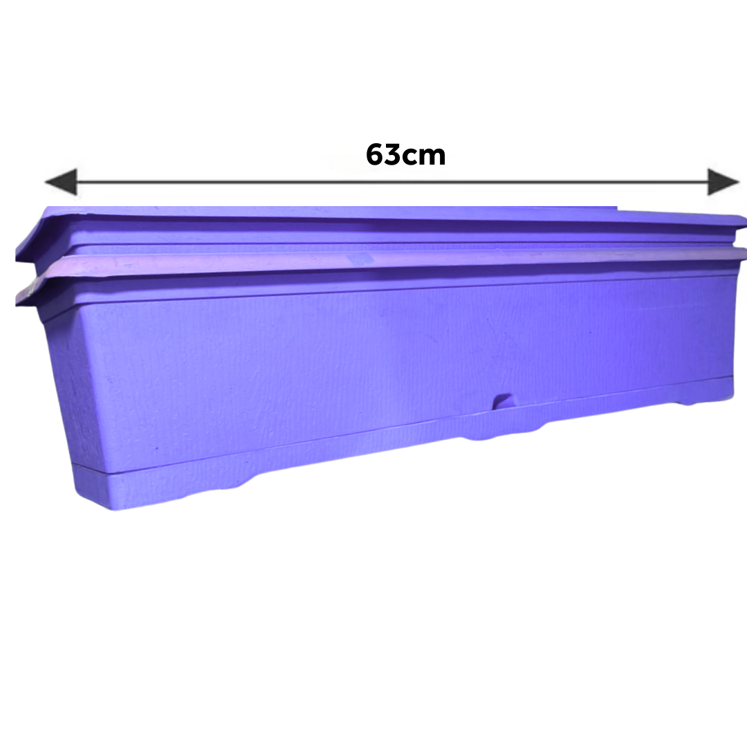 Rectangular Plastic Planter Box with Lid