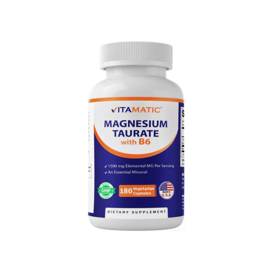 Magnesium Taurate with B6 180 Capsules Vitamatic