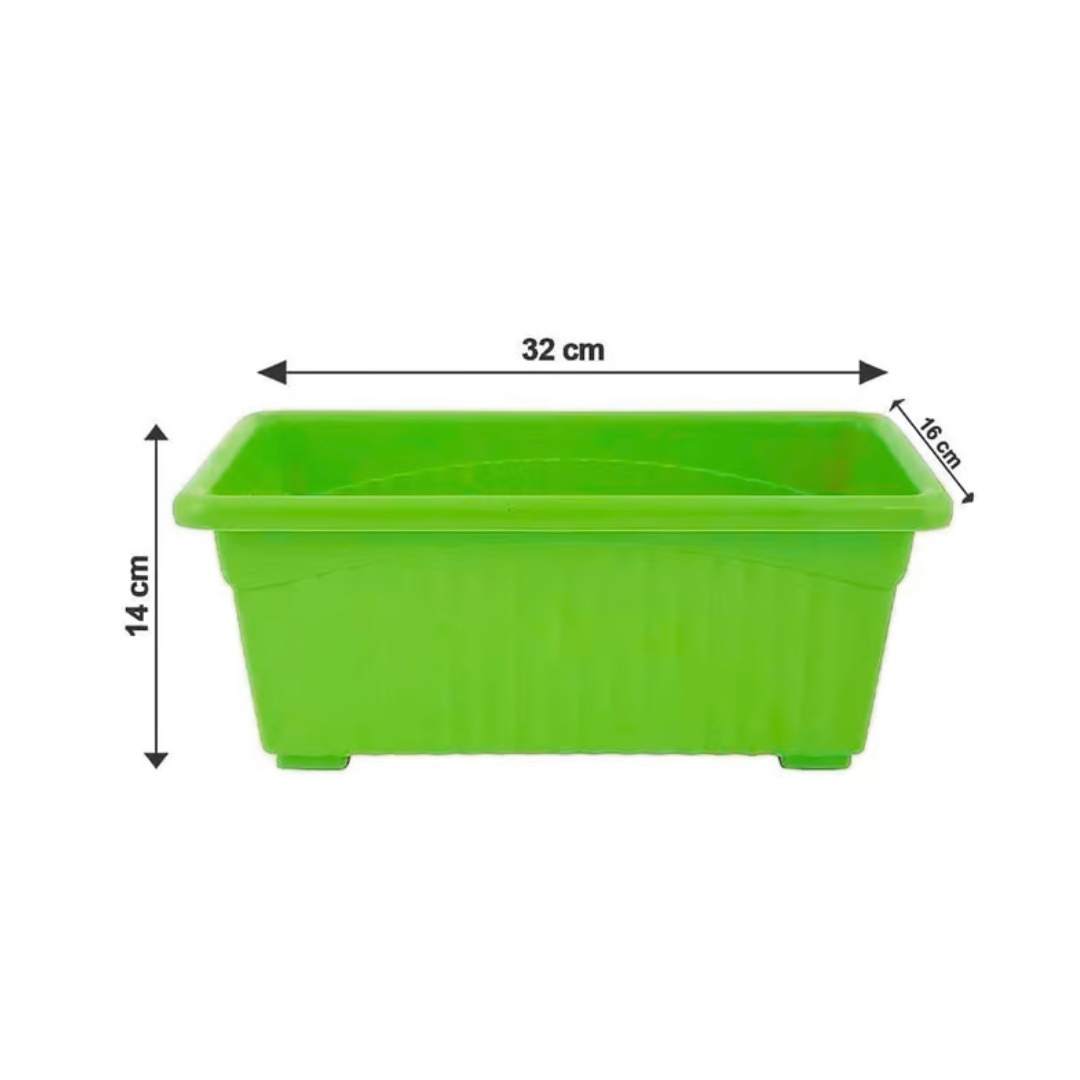 Rectangular Plastic Planter Box with Lid