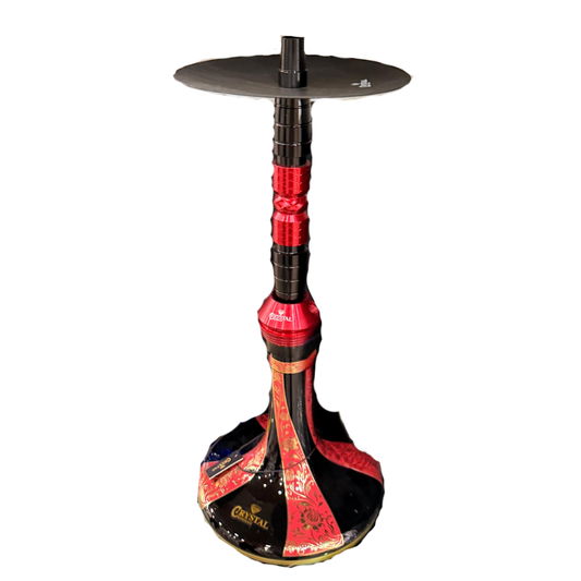 Crystal Hookah – Red & Black Edition