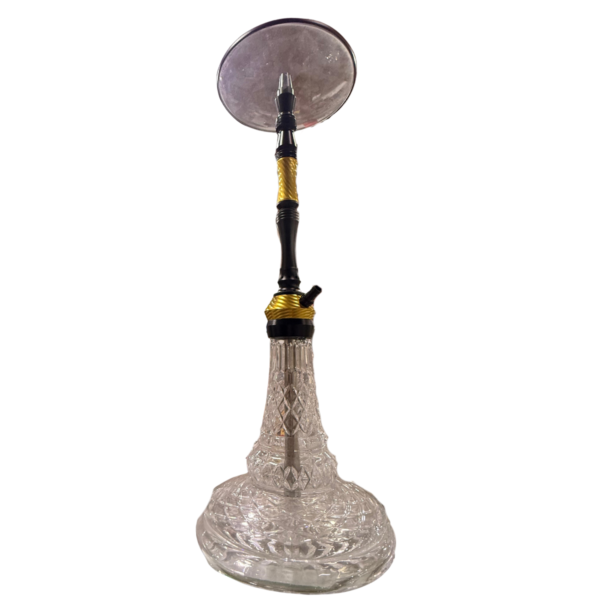 Monarch Hookah – Black & Gold Crystal Edition