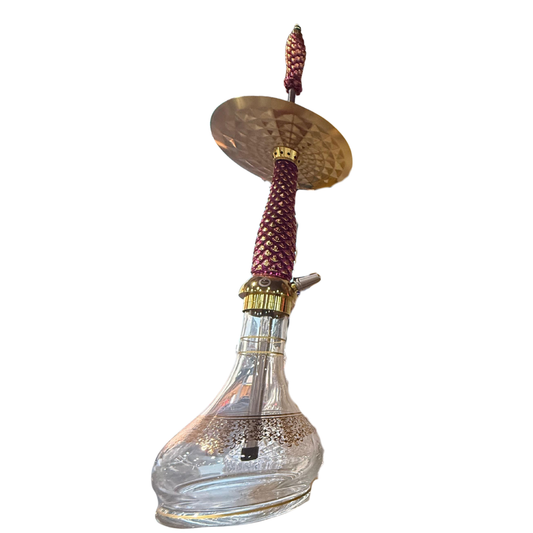 Royal Cobra Hookah – Burgundy Gold Edition