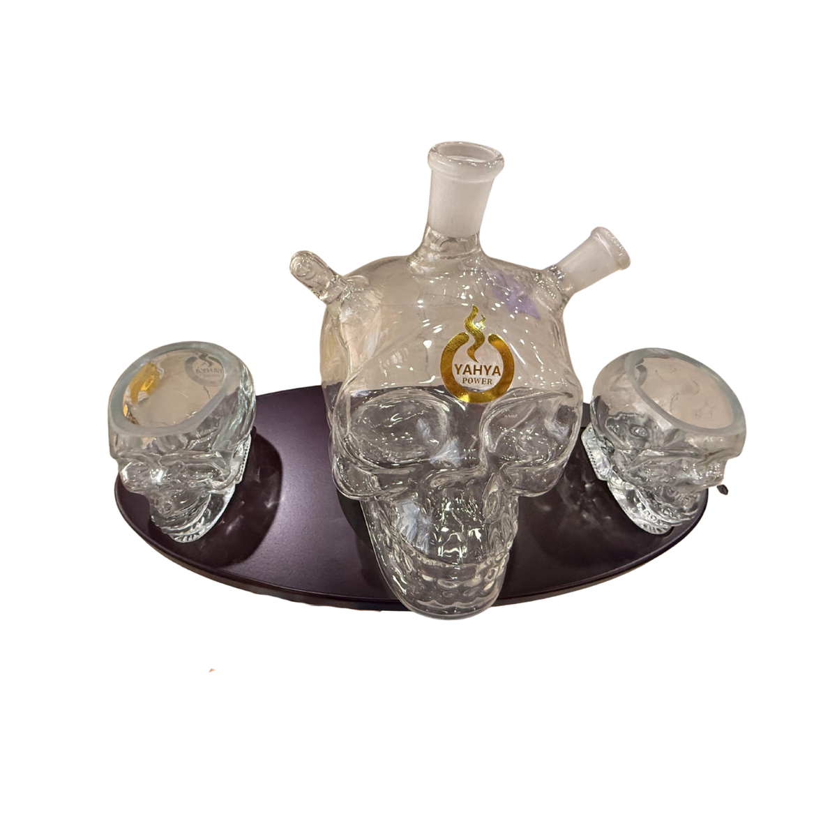 Power Glass Skull Bong Set