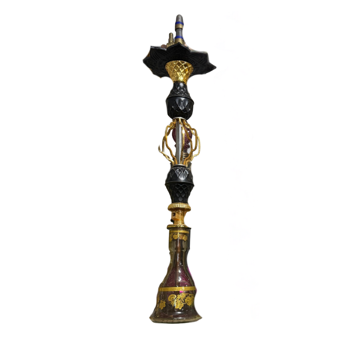 Royal Black & Gold Hookah – Majestic Edition