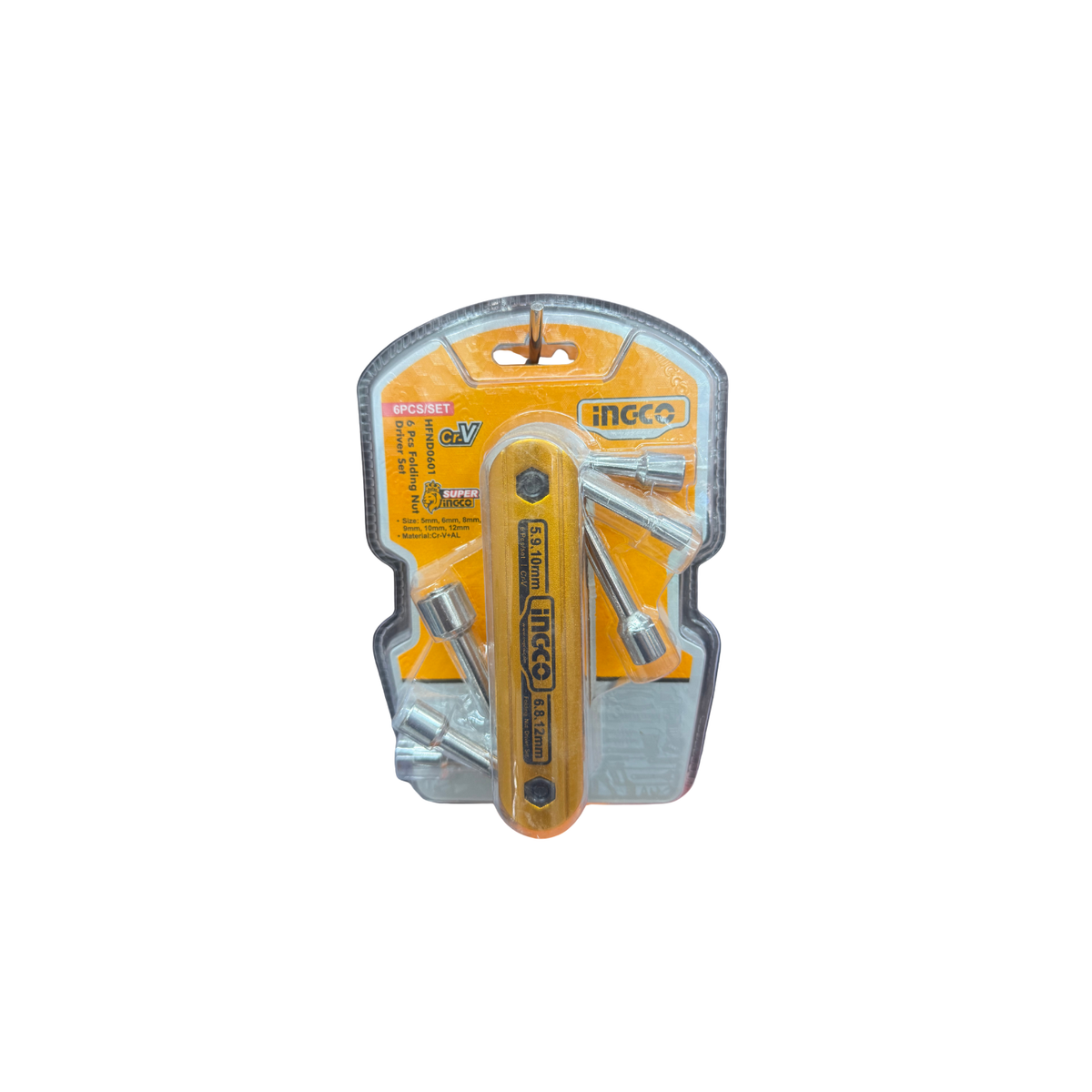 INGCO 6-Piece Folding Socket Driver Set