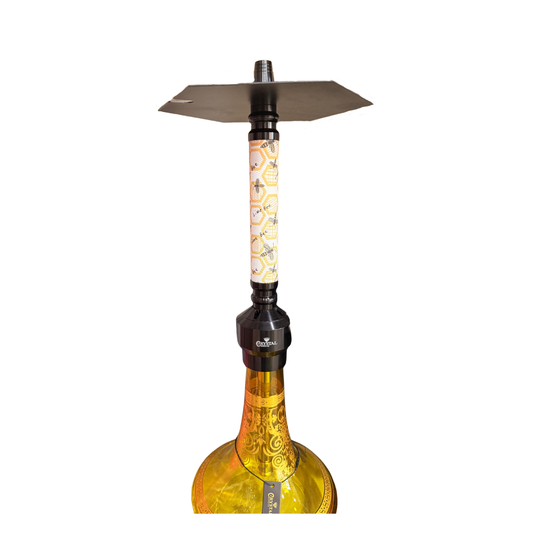 Honeycomb Edition Hookah – Modern Design with Golden Base
