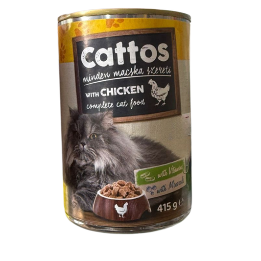 Cattos with Chicken – Complete Wet Cat Food (415g)