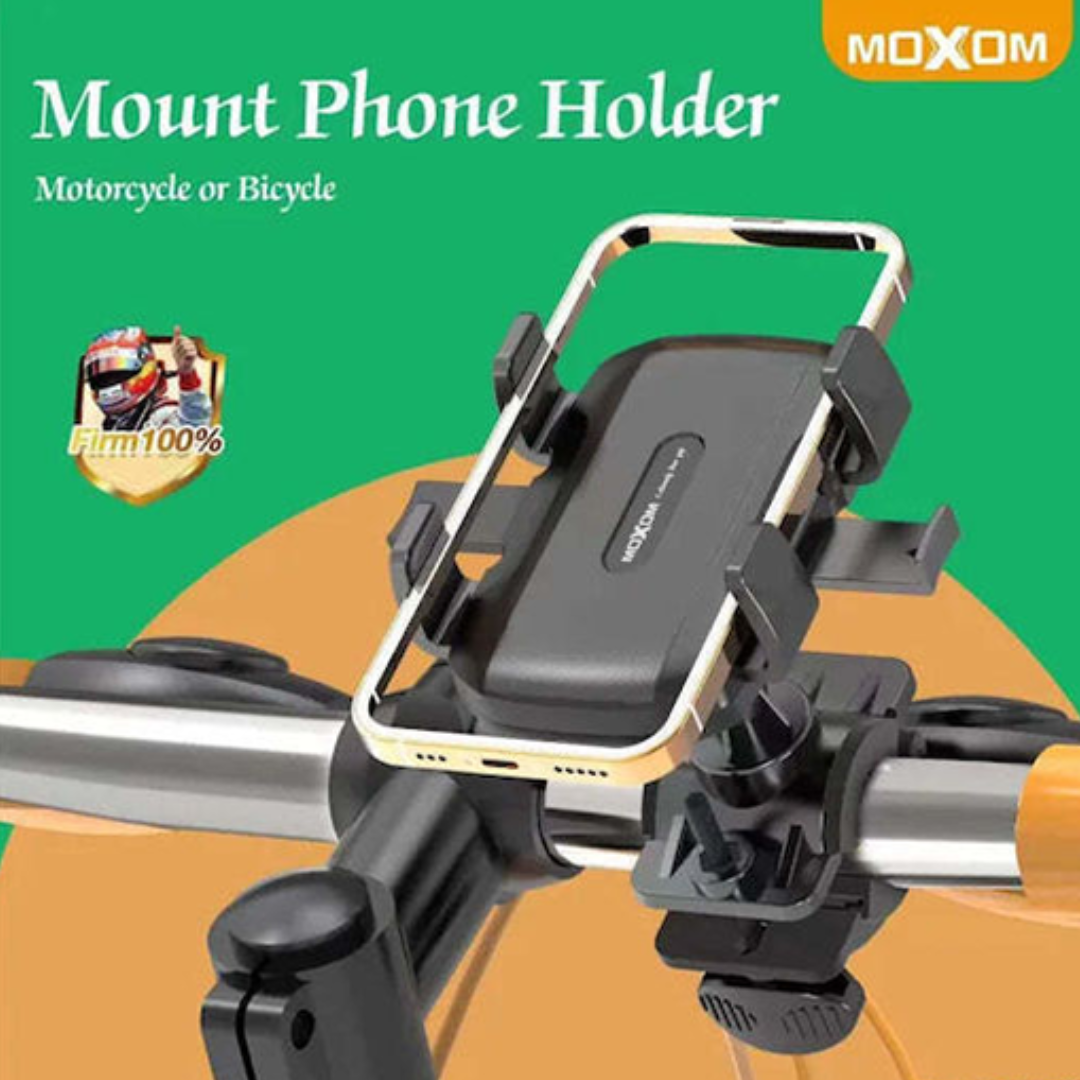 MOXOM Universal Motorcycle & Bicycle Phone Mount Holder