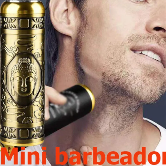 Portable Buddha-Engraved Electric Hair Trimmer