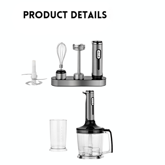 MOMAZ 4-in-1 Hand Blender Set – 600W Powerful Multi-Function Mixer