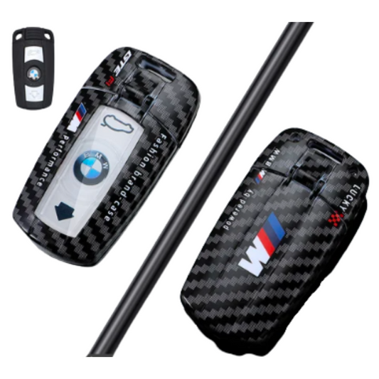 BMW Key Cover – Carbon Pattern Plastic Case