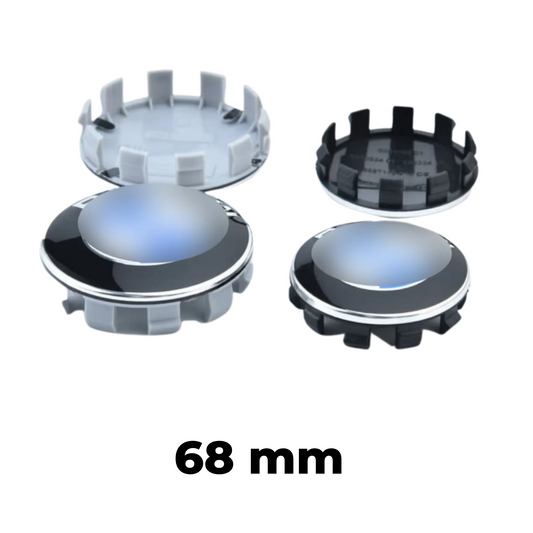 BMW 68mm Wheel Caps – Set of 4  High Quality Replacement