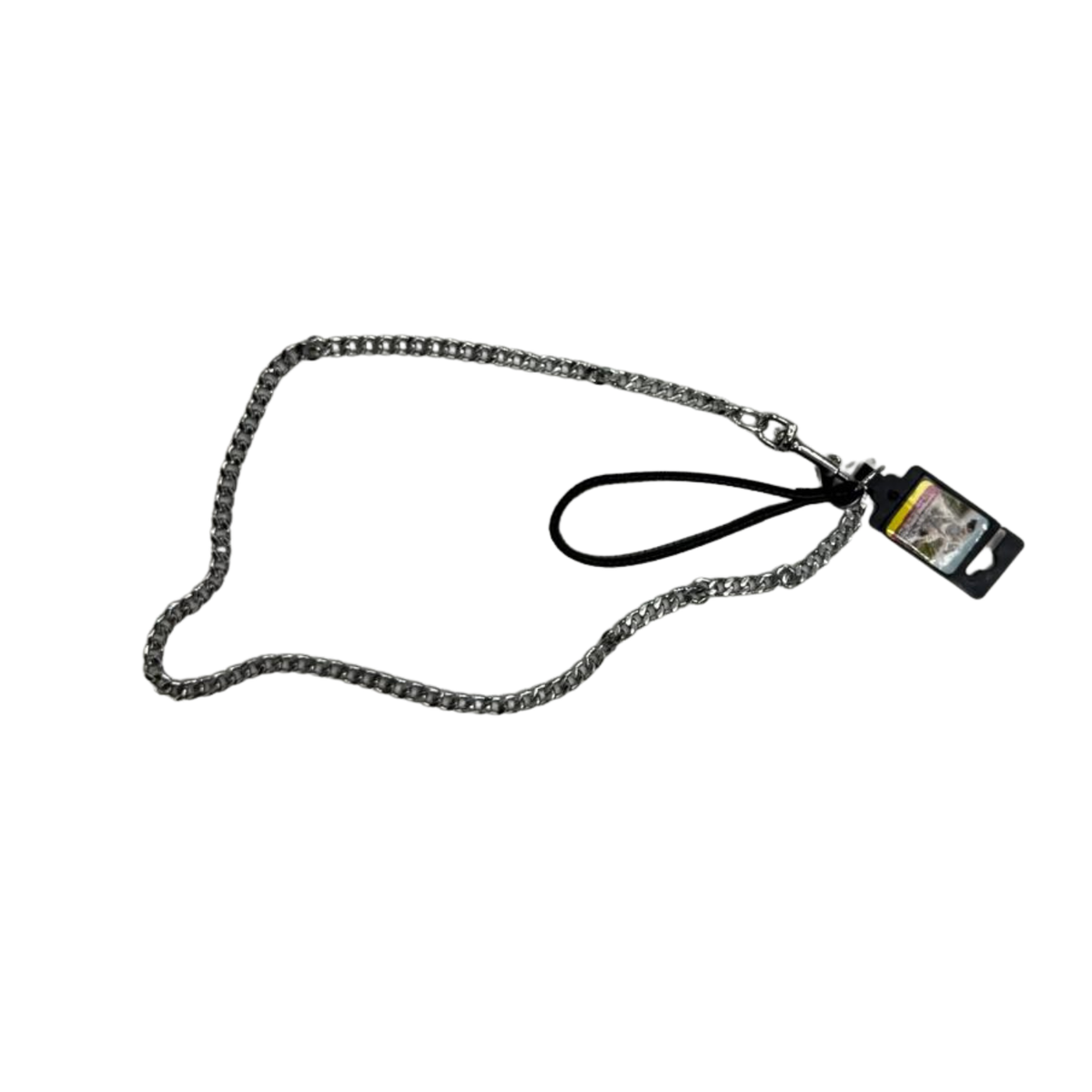Heavy-Duty Metal Chain Dog Leash with Padded Handle